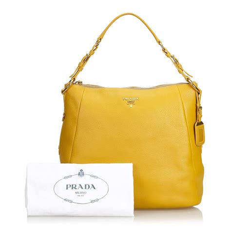 borsa gialla prada|Black Extra.